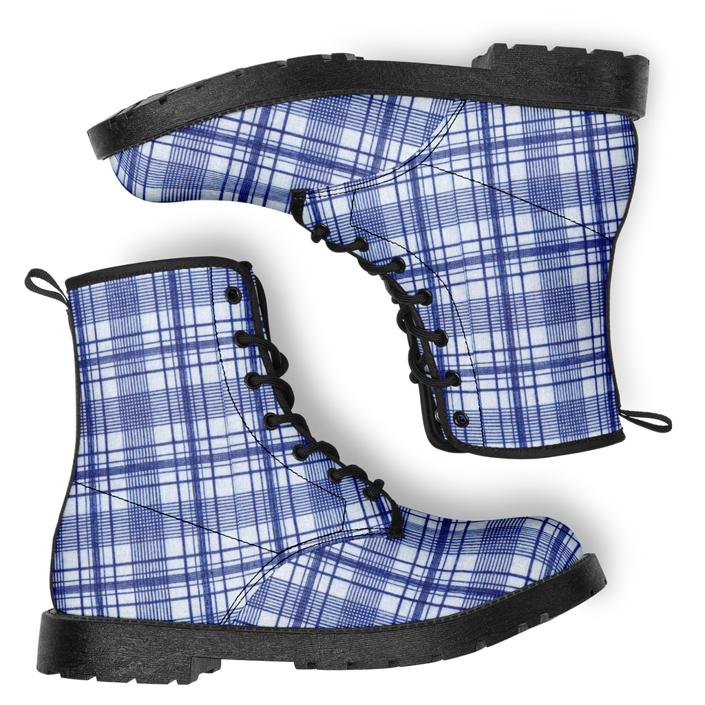 N | city strider boot | blue plaid