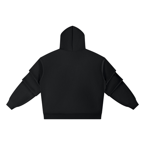all,arcaprl,ut0229,one,size,upper,body,heavyweight,ruched,sleeves,hoodie