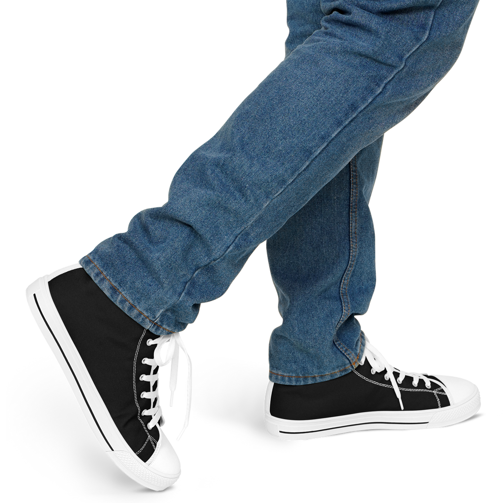 N | SNEAK | high top | black heart and stitches - Arcadia Apparel