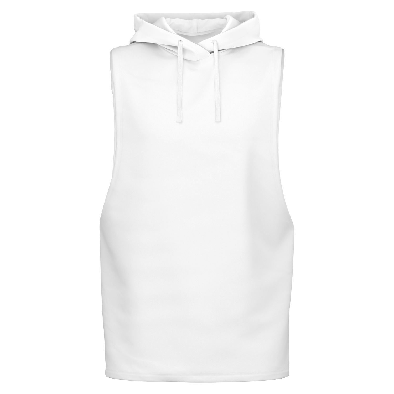 MEN'S SLEEVELESS SUMMIT HOODIE | white
