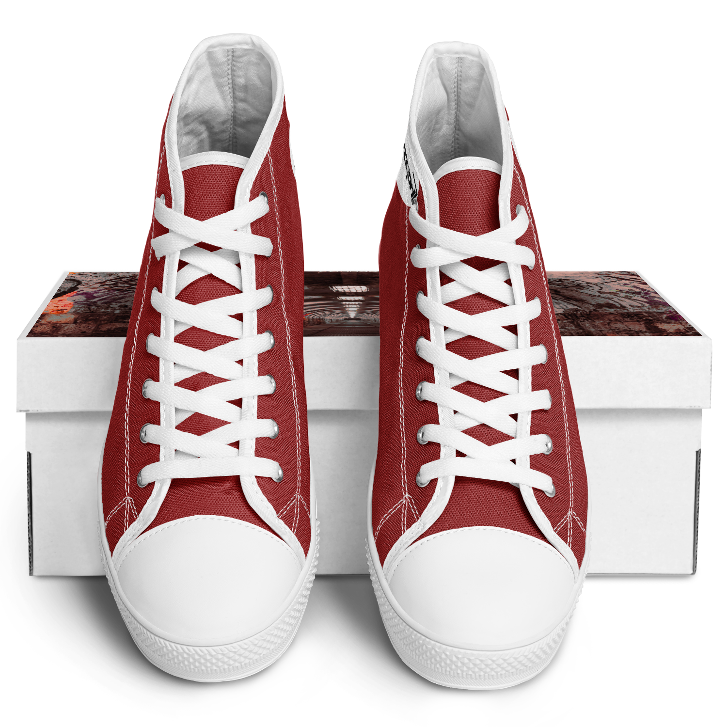 WOMEN'S PINNACLE HIGH TOP SNEAKERS | maroon