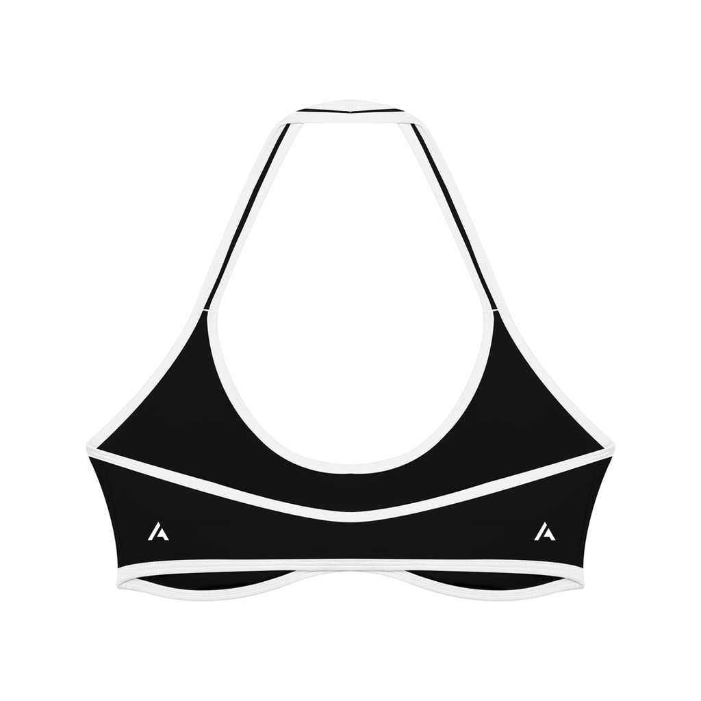 W | halter colour block yoga sports bra