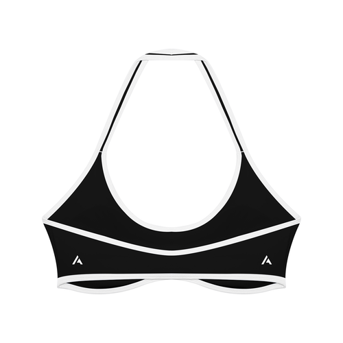 W | halter colour block yoga sports bra