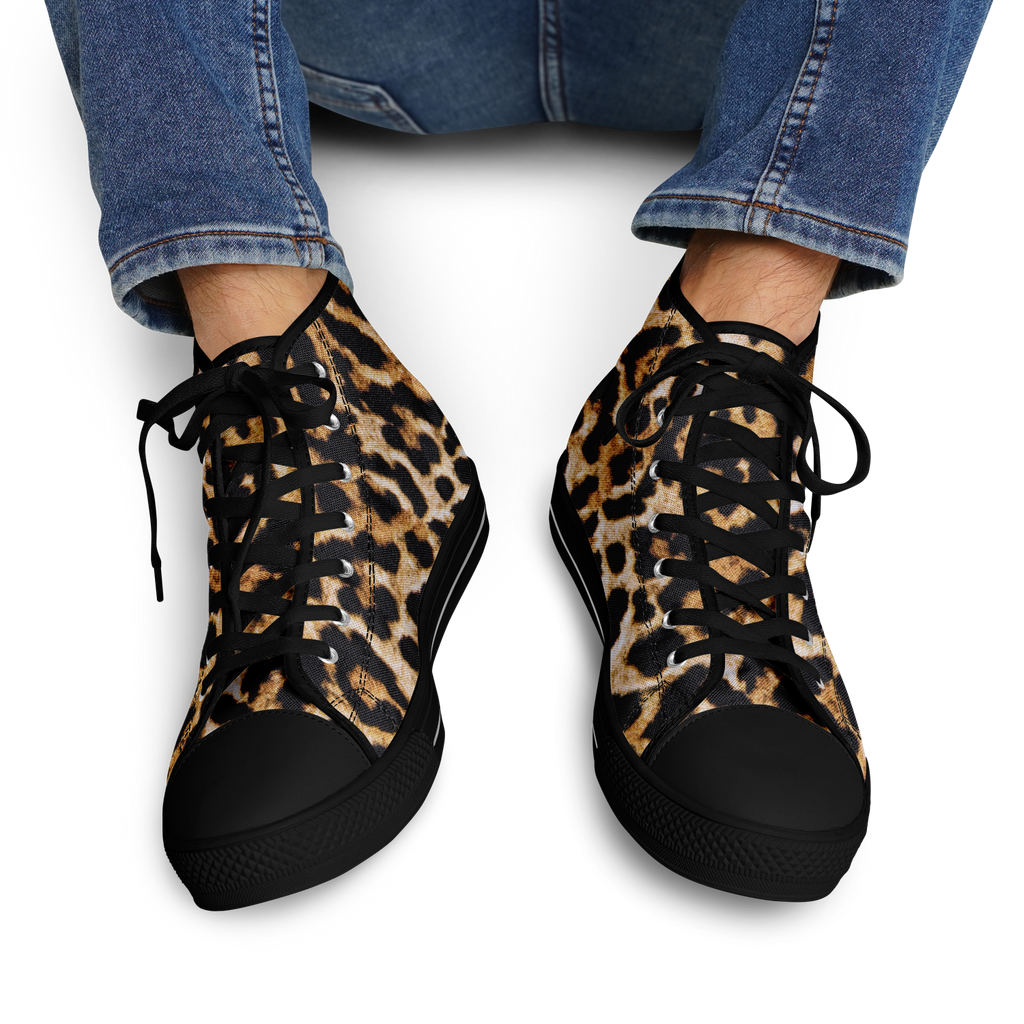 SNE4K | high top | leopard print | black details