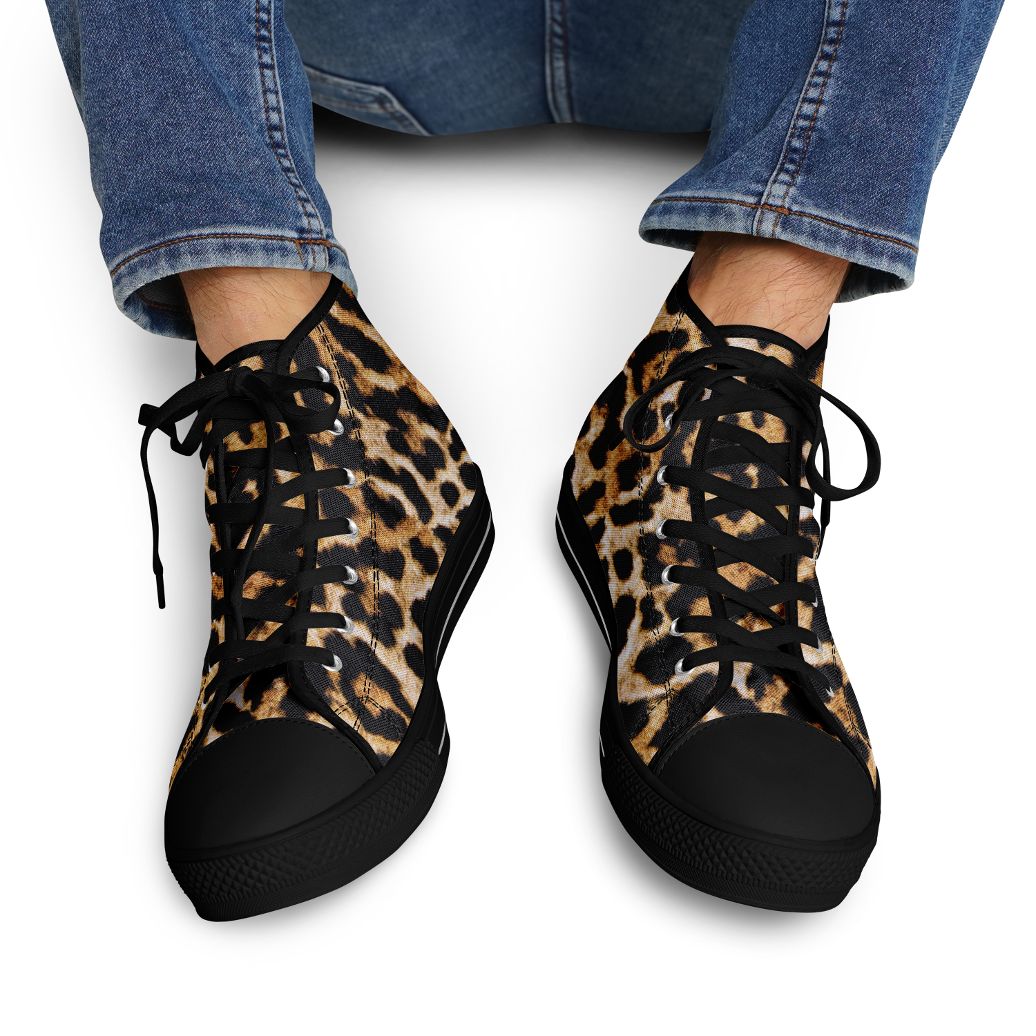 SNE4K | high top | leopard print | black details