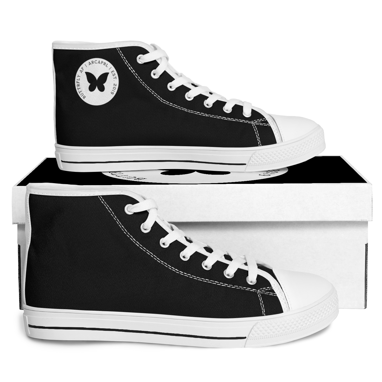 SNE4K | high top | butterfly af - Arcadia Apparel