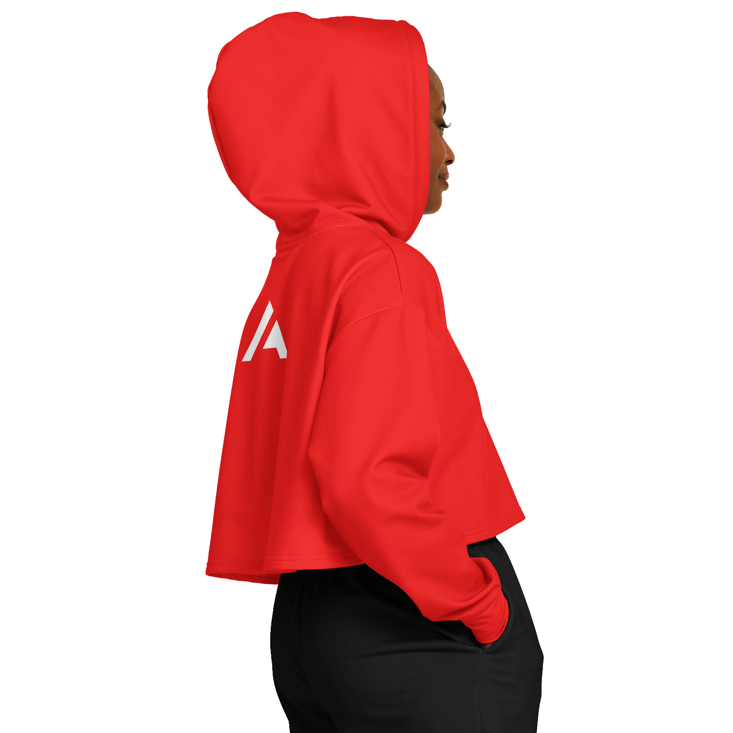 WOMEN'S SUMMIT CROPPED HOODIE | really red