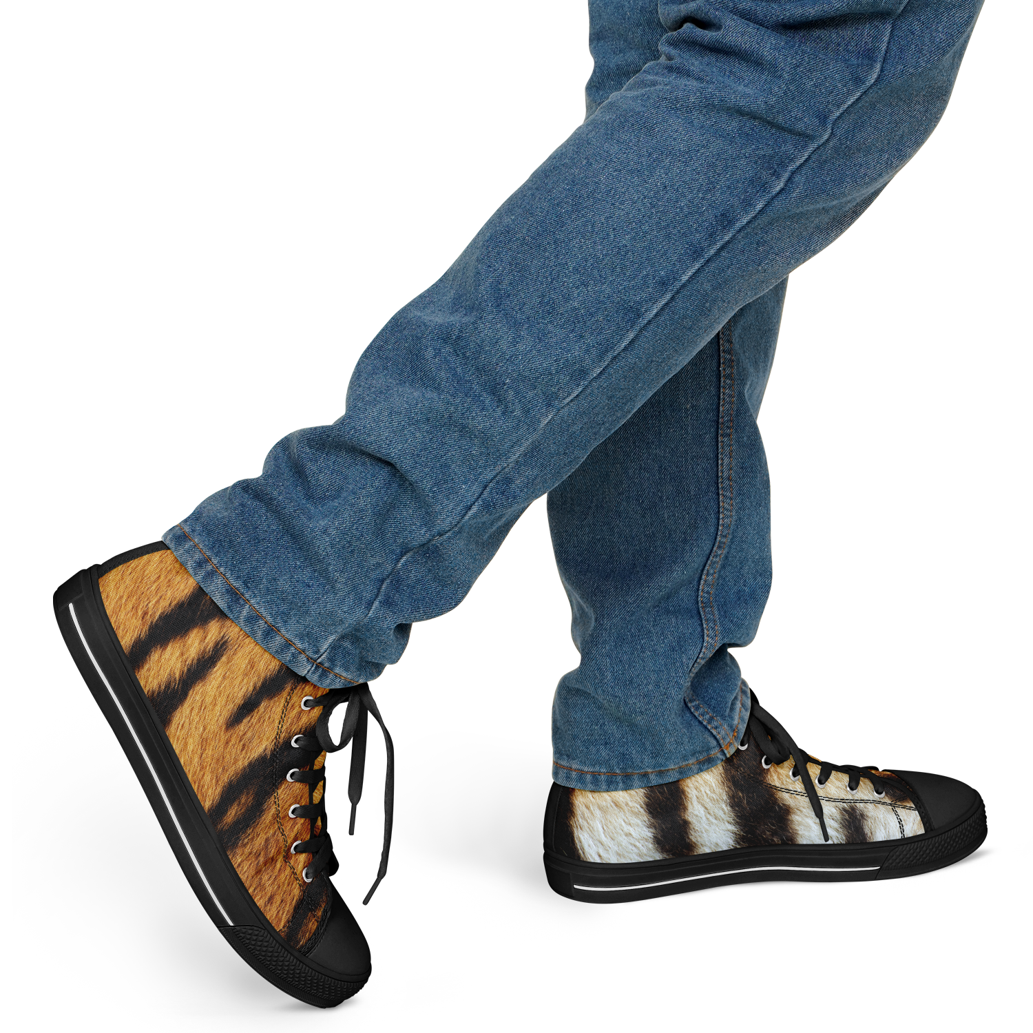 SNE4K | high top | tiger stripes | black details