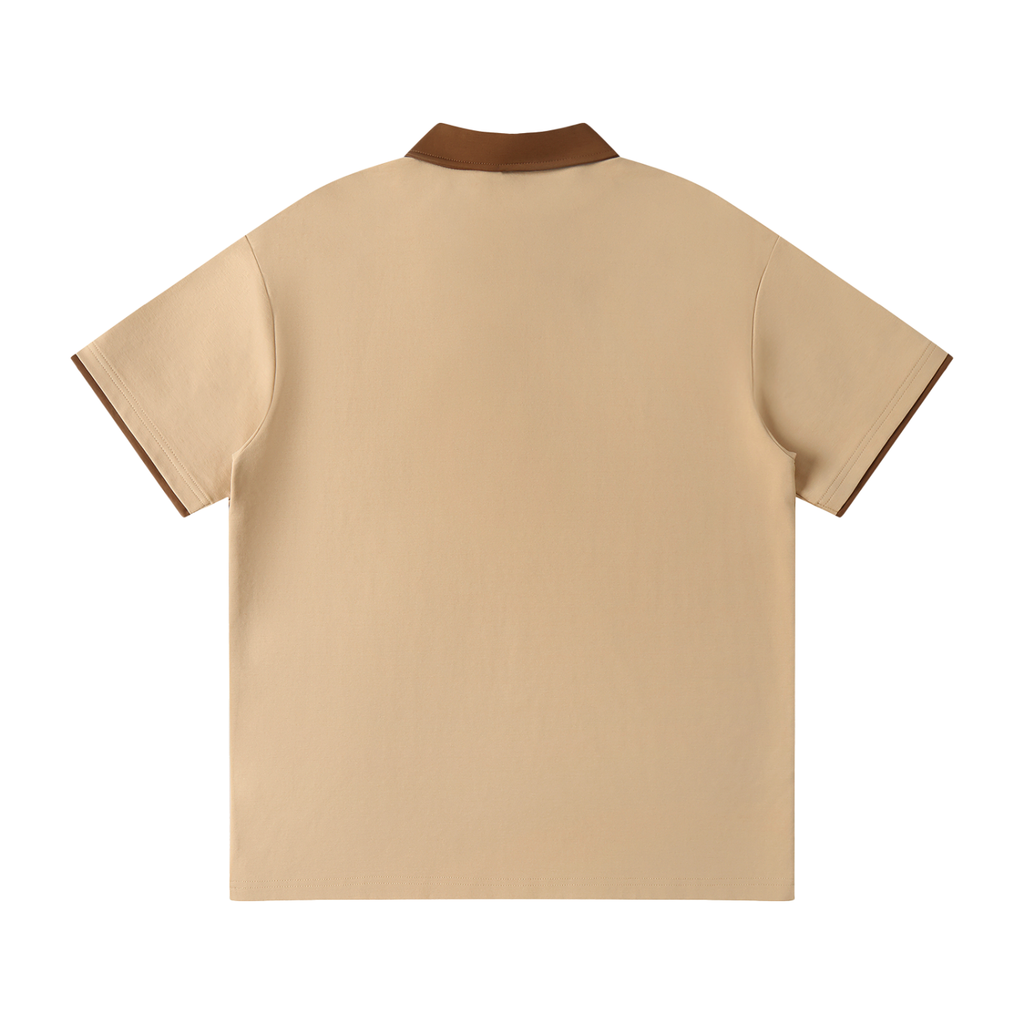 all,contrast,collar,raglan,polo,shirt,one size,one-size,upper,body