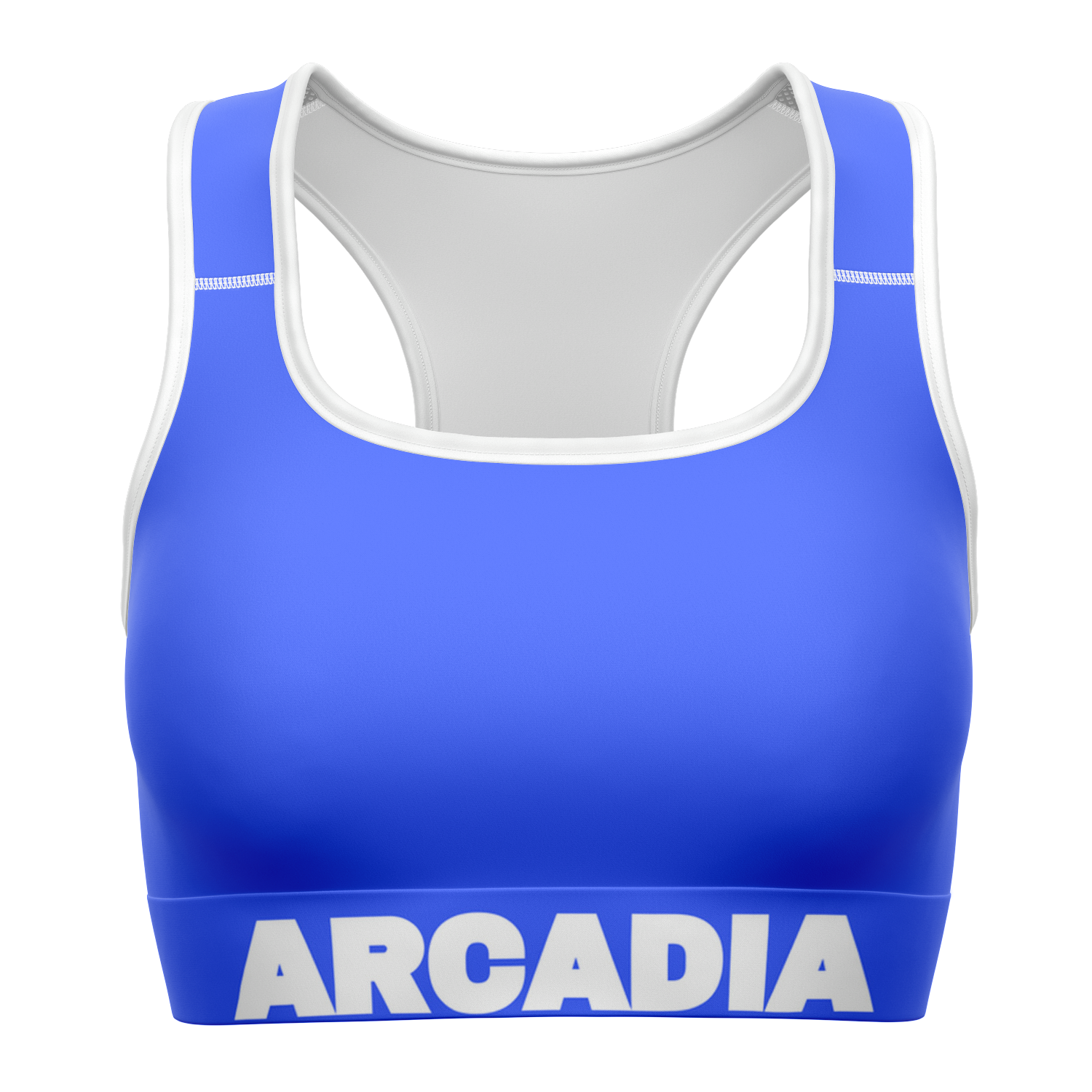 Royal Blue Longline Sports Bra - Arcadia Apparel