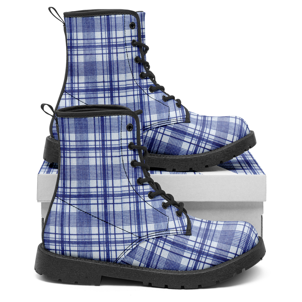 N | city strider boot | blue plaid