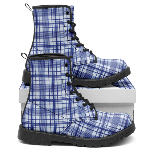 N | city strider boot | blue plaid