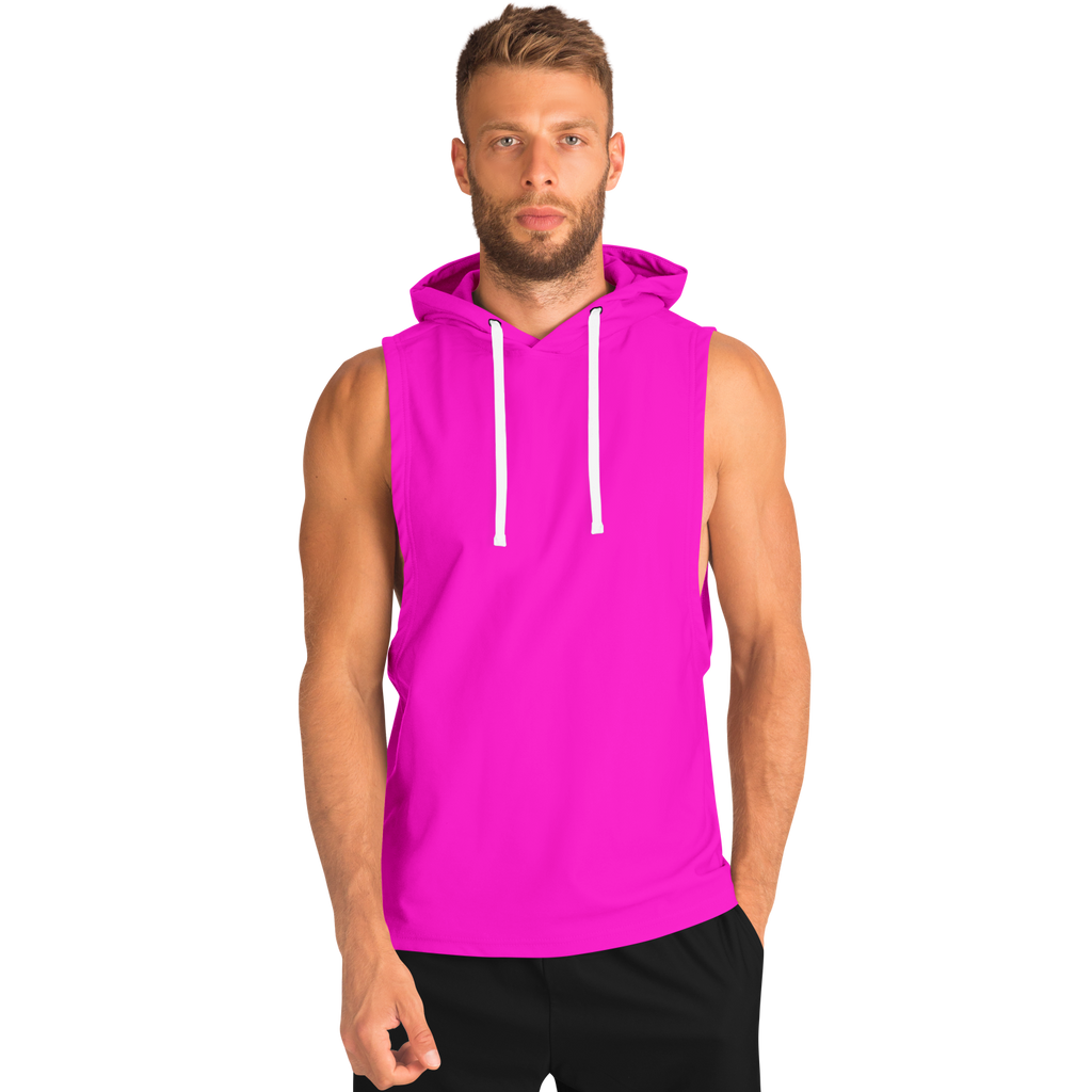 MEN'S BRIGHT SIDE COLLECTION | SLEEVELESS HOODIE | cherry popsicle