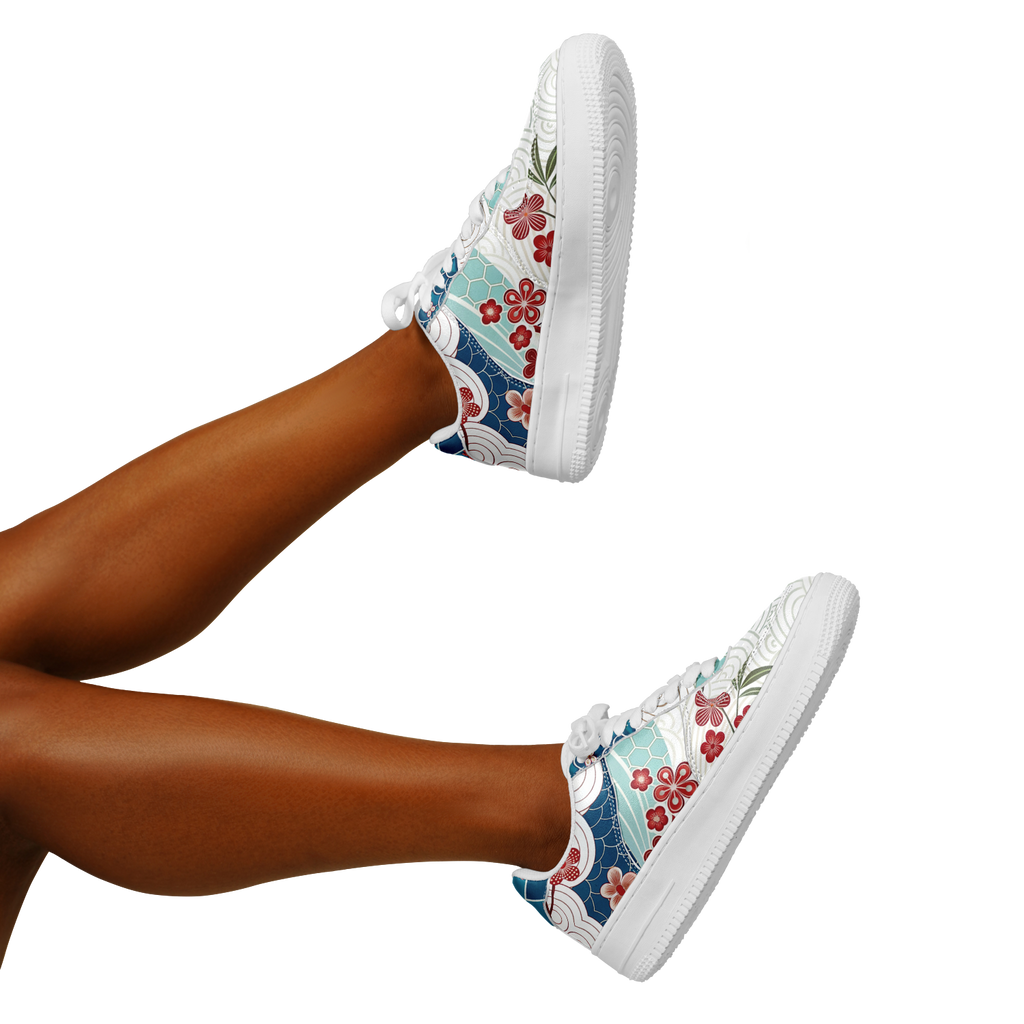 WOMEN'S MOMENTUM LOW-CUT SNEAKERS | reddish florals