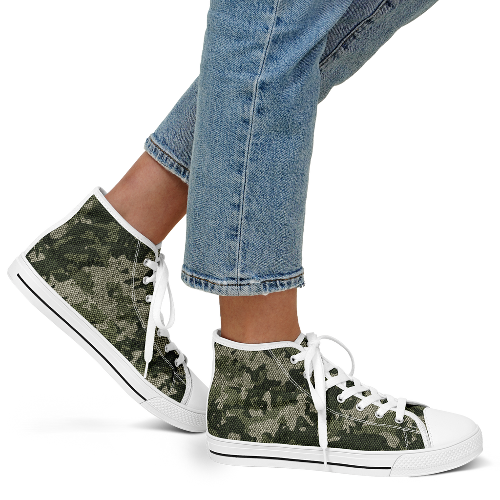 HIGH TOP | green camo | white sole