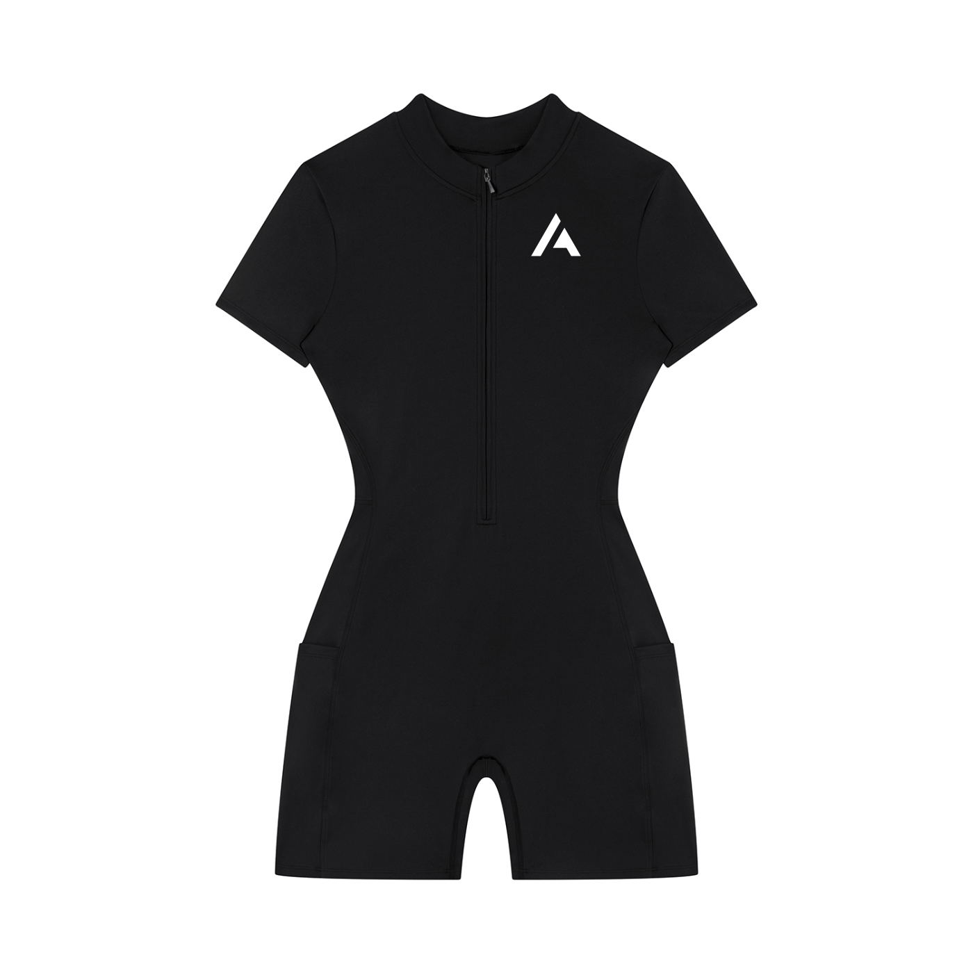 all,arcaprl,quarter,zip,short,sleeve,romper,women,womens,woman,womans,upper,body,wo0012