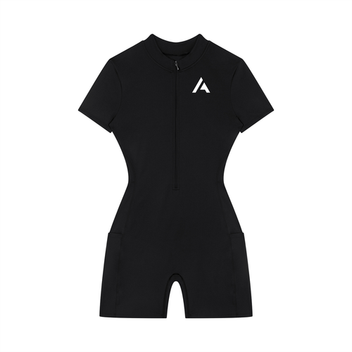 all,arcaprl,quarter,zip,short,sleeve,romper,women,womens,woman,womans,upper,body,wo0012