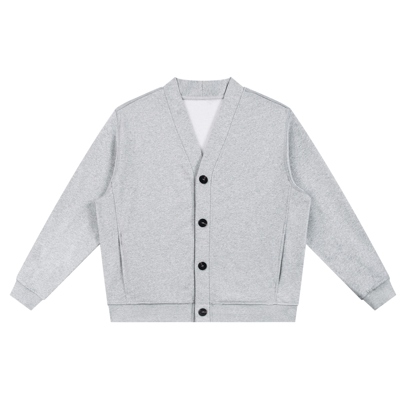 M | essential heavyweight sweat cardigan