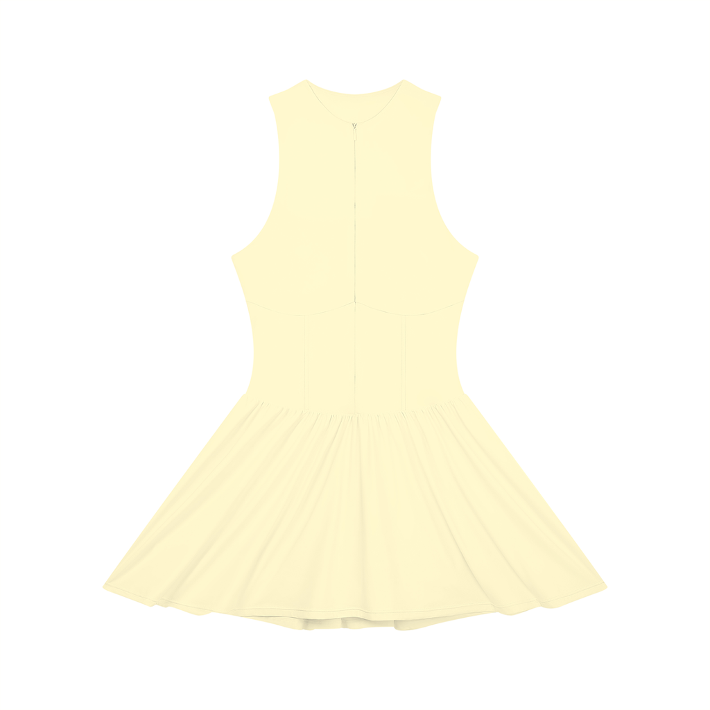 all,arcaprl,wo0015,upper,body,ruched,sleeveless,x,line,full,zip,dress,womens,women,woman,womans