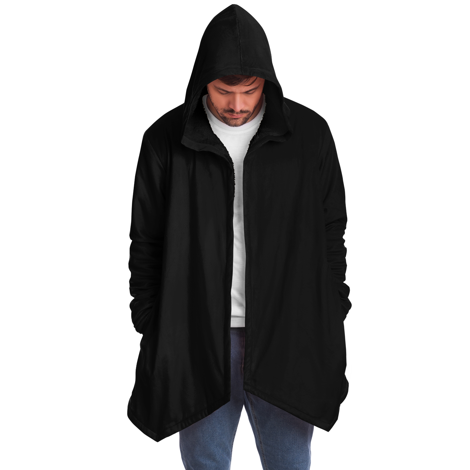 MEN'S MICROFLEECE CLOAK | black