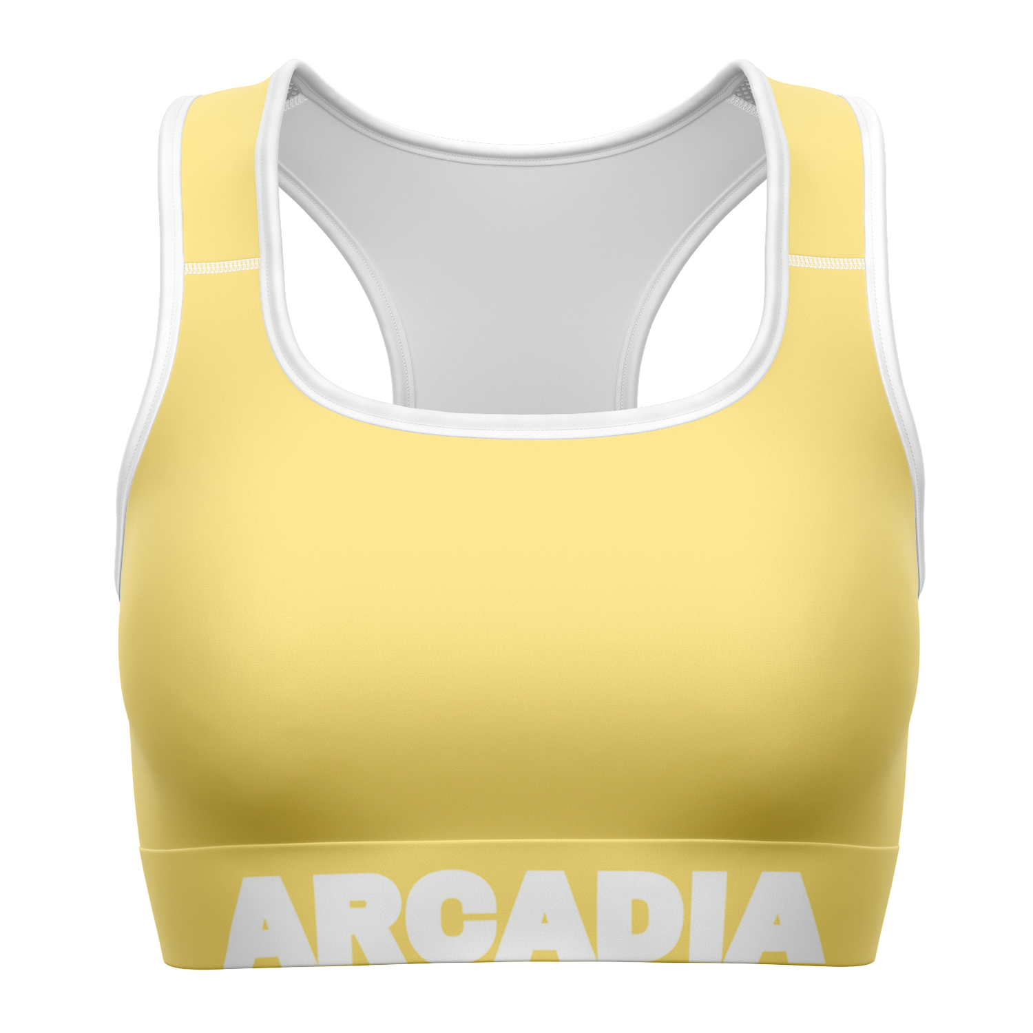 Mellow Yellow Longline Sports Bra - Arcadia Apparel