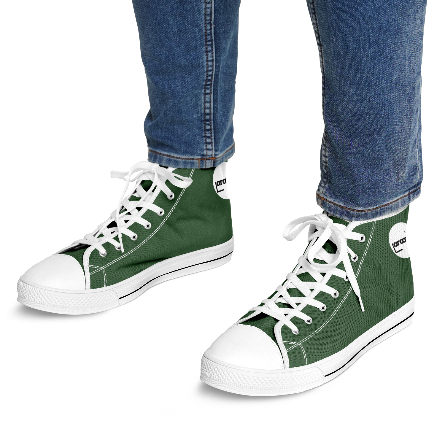 MEN'S PINNACLE HIGH TOP SNEAKERS | forest green