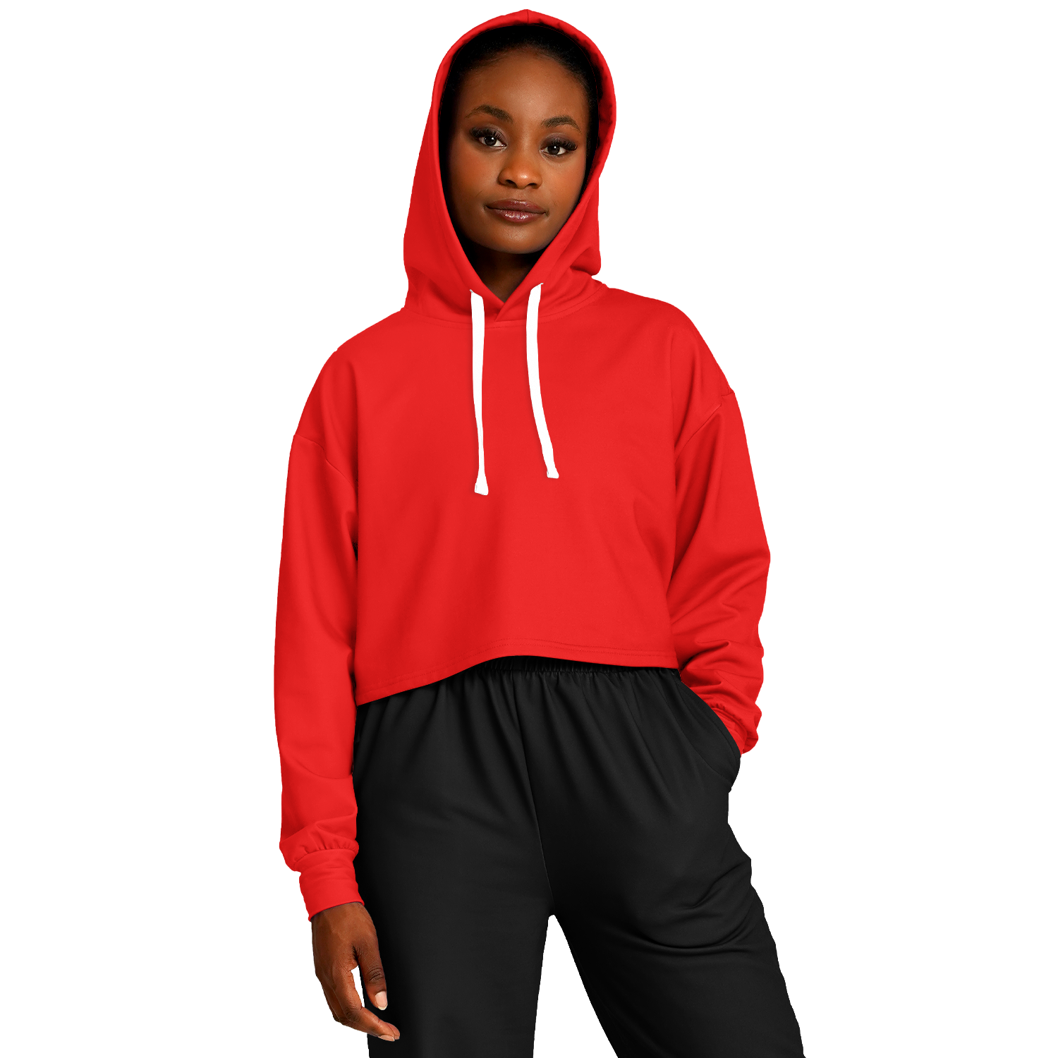 WOMEN'S SUMMIT CROPPED HOODIE | really red