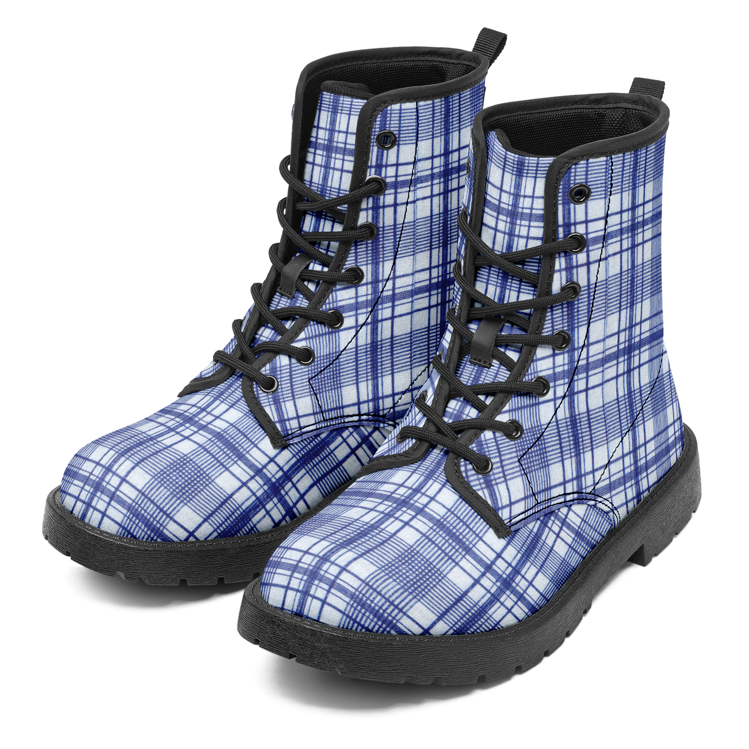 N | city strider boot | blue plaid