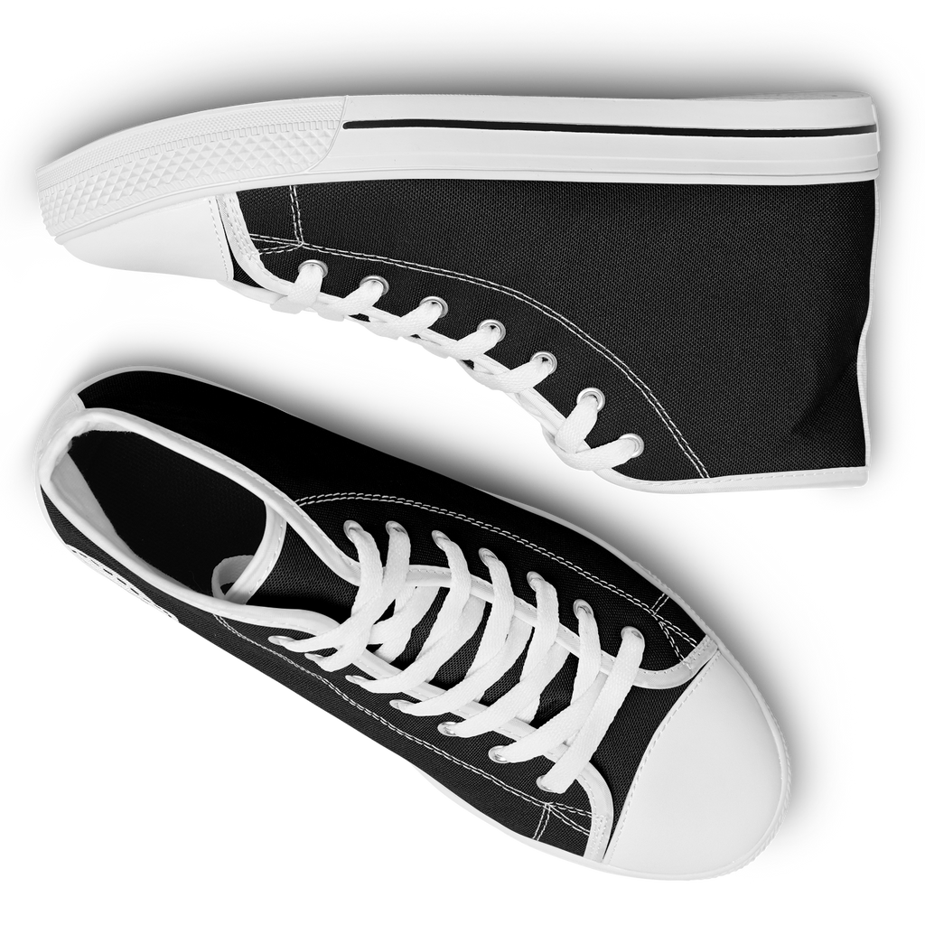 N | SNEAK | high top | black heart and stitches - Arcadia Apparel
