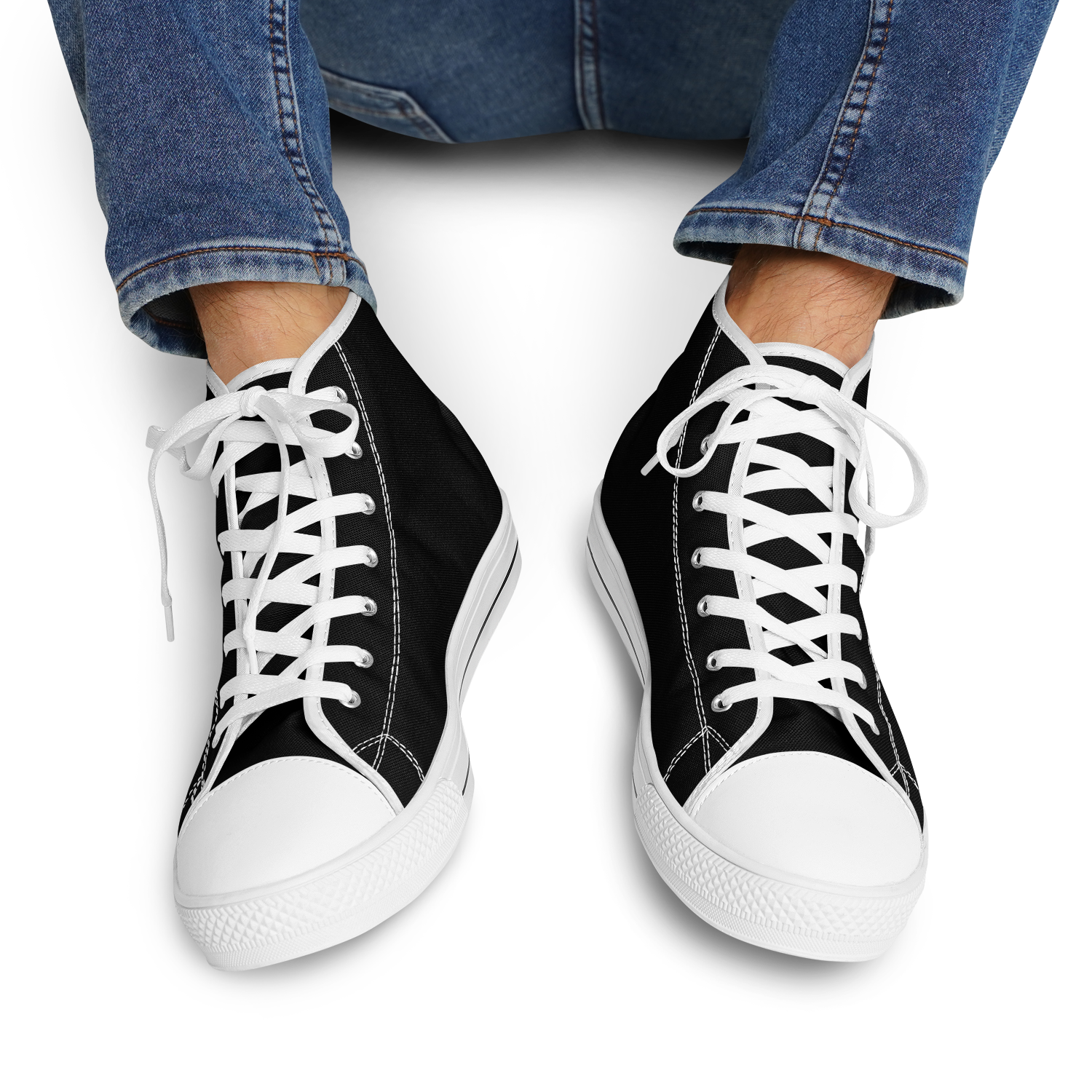MEN'S PINNACLE HIGH TOP SNEAKERS | obsidian | no logo
