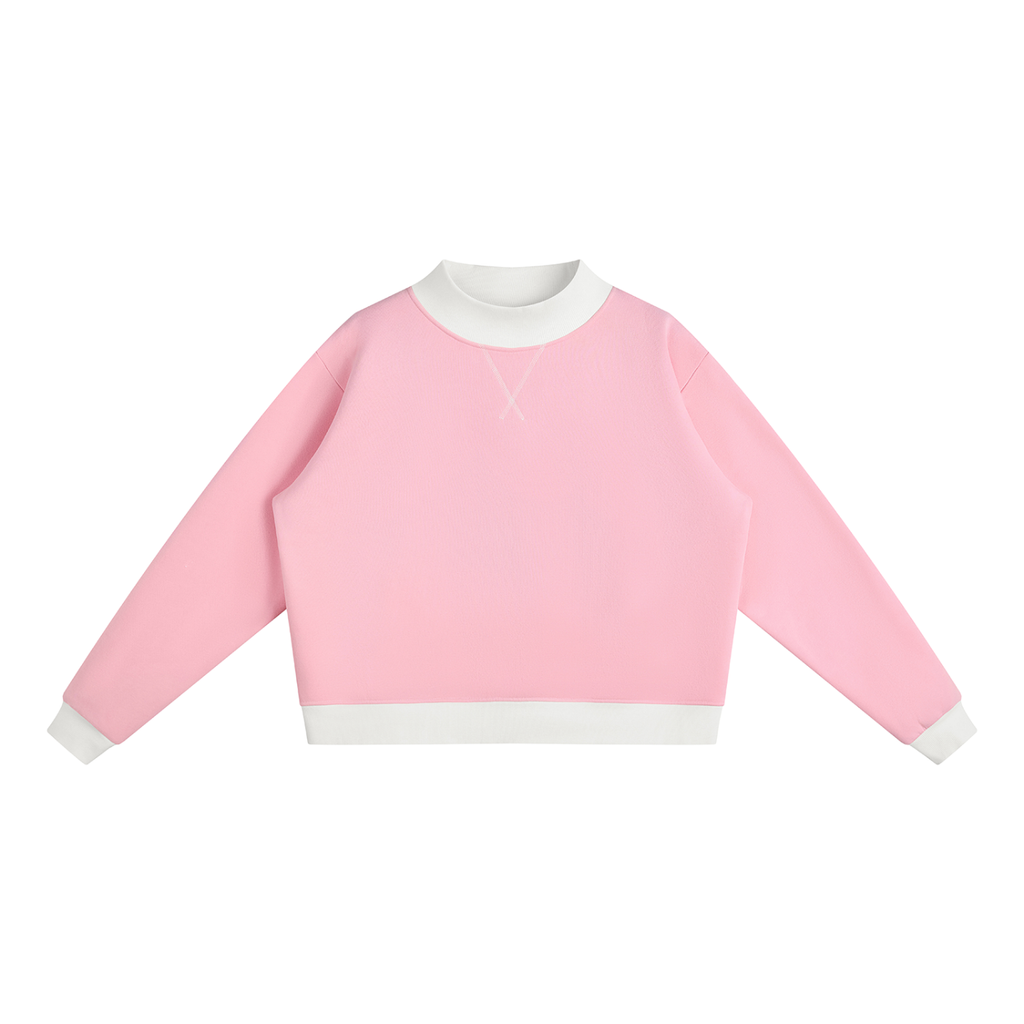 all,arcaprl,mock,neck,crewneck,sweatshirt,upper,body,womens,women,womans,woman