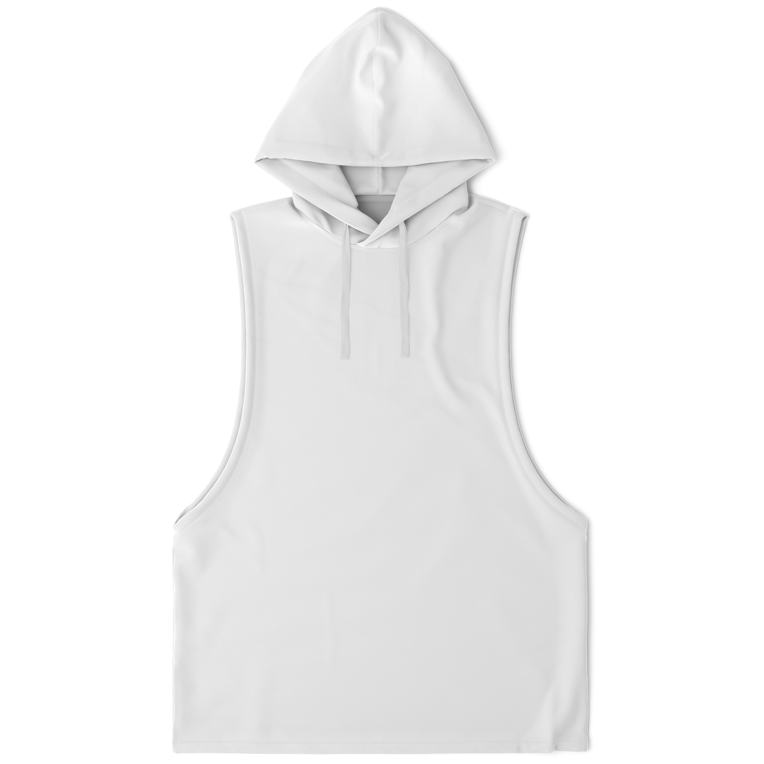 MEN'S SLEEVELESS SUMMIT HOODIE | white