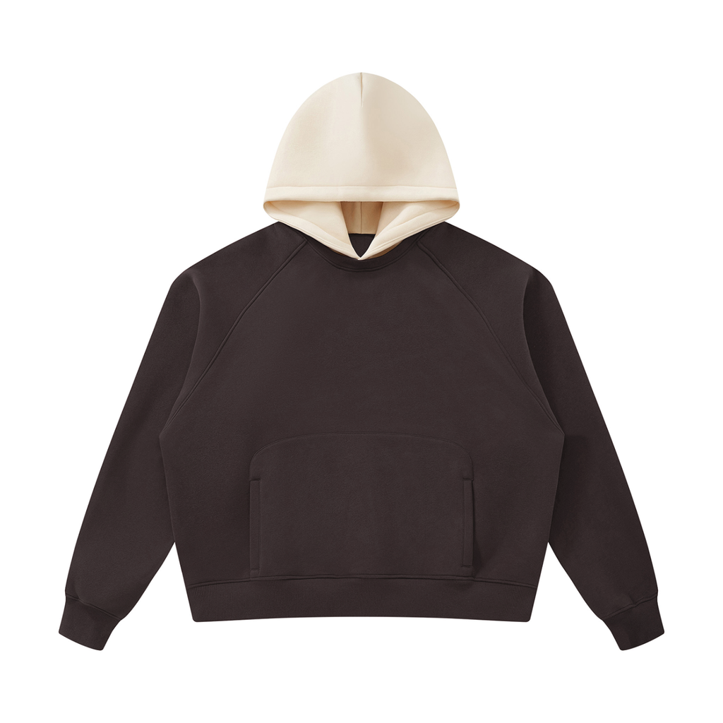 all,arcaprl,one,size,fleece,raglan,color,colour,block,hoodie,upper,body