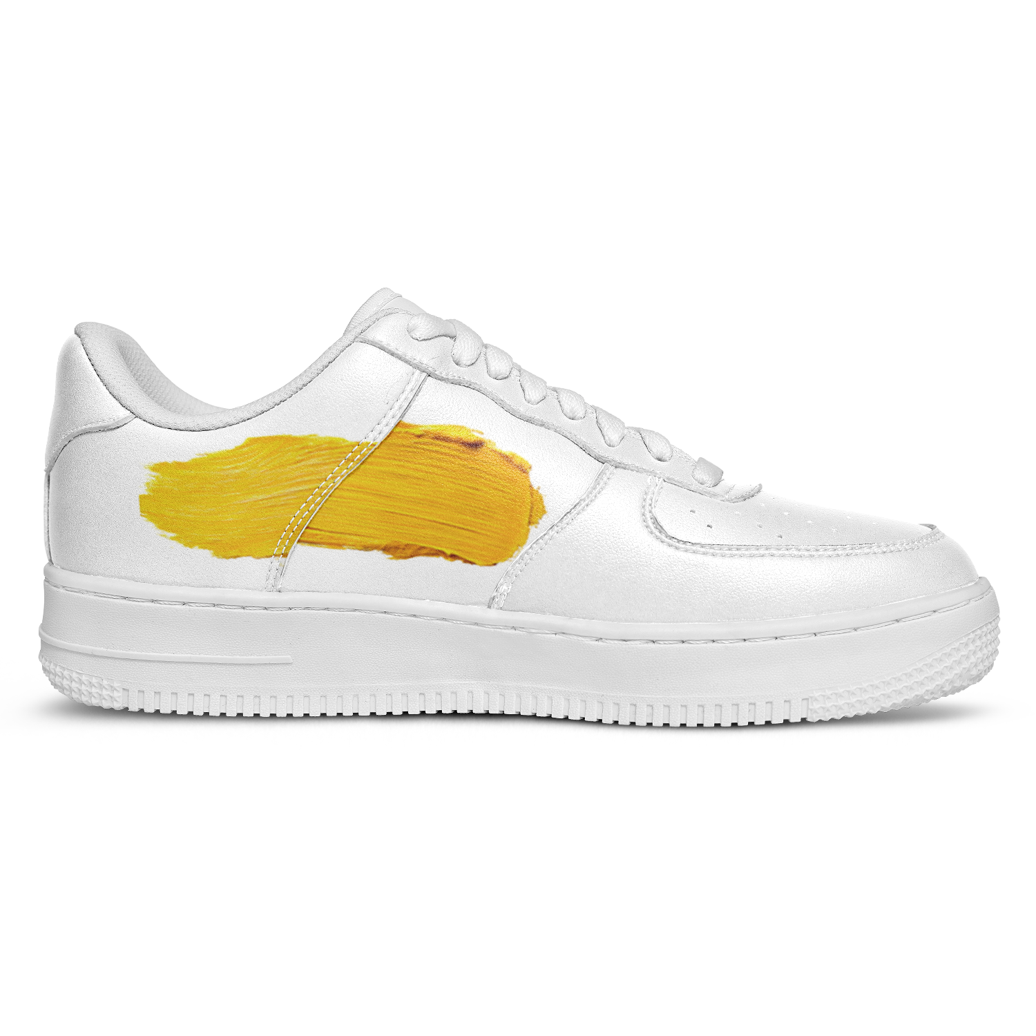 N | core low top | yellow paint stripe