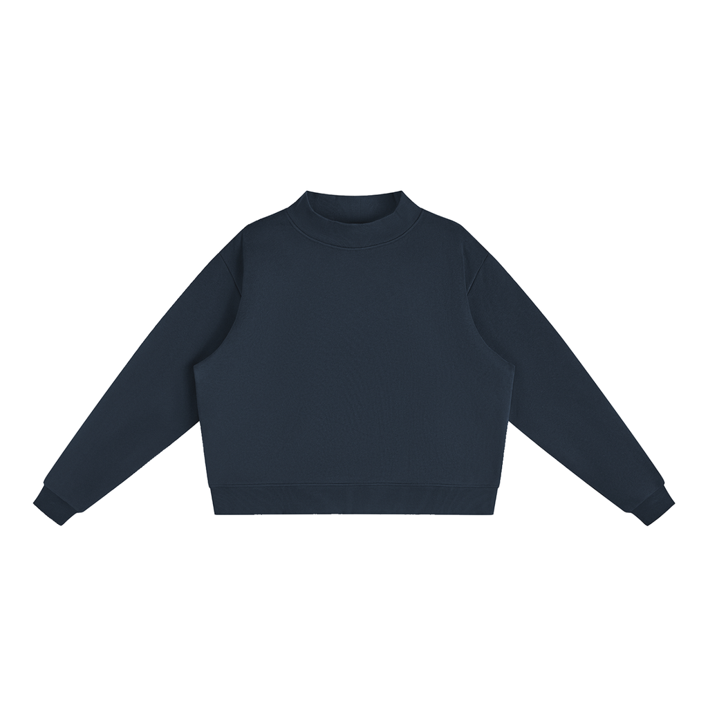 all,arcaprl,womens,womans,women,woman,W,essential,fleece,mock,neck,crew,sweatshirt,upper,body,upperbody