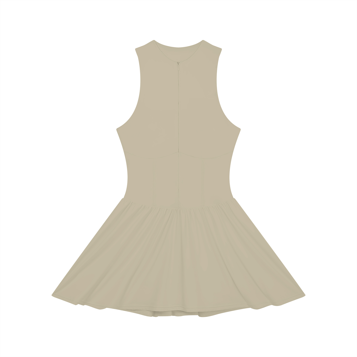 all,arcaprl,wo0015,upper,body,ruched,sleeveless,x,line,full,zip,dress,womens,women,woman,womans