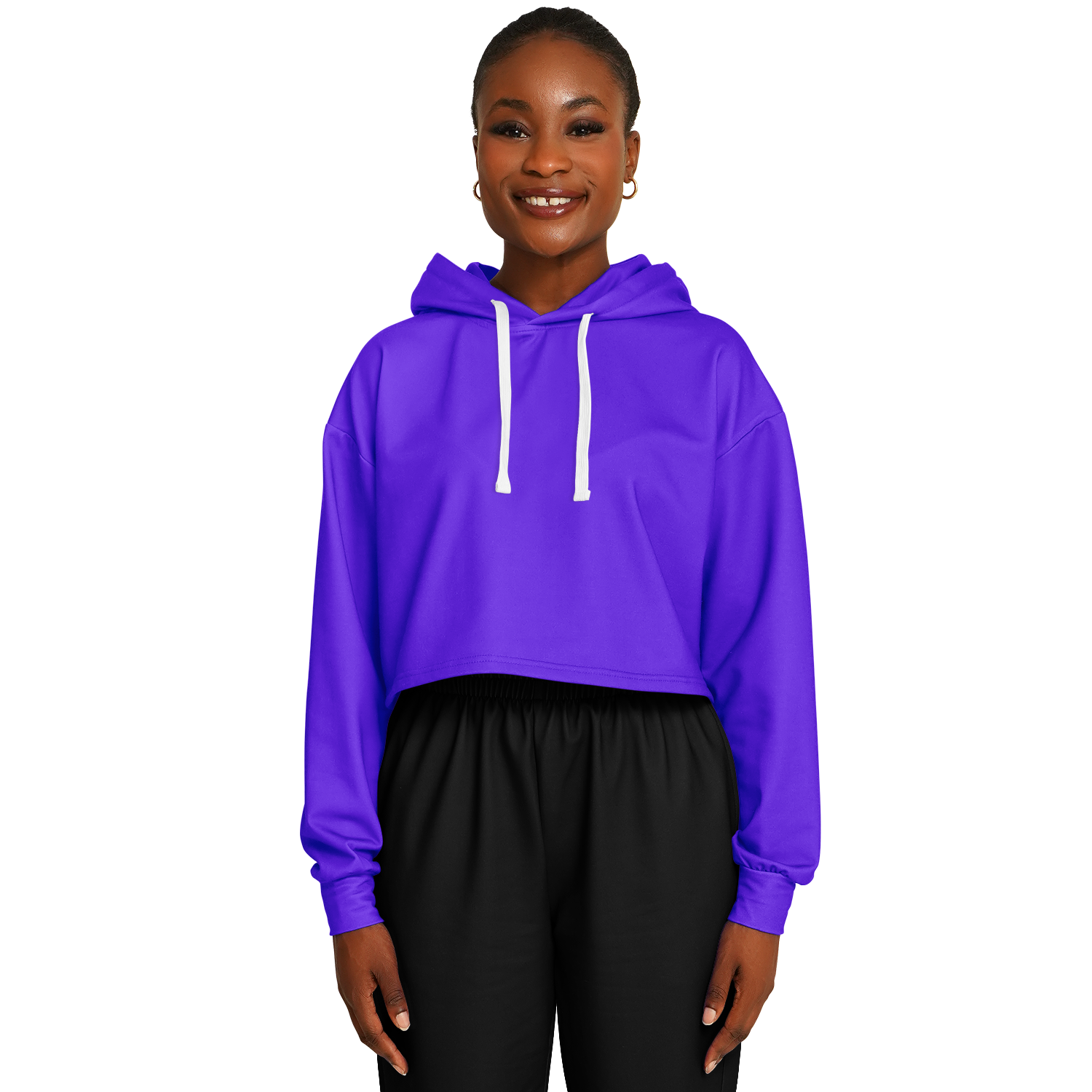 WOMEN'S SUMMIT CROPPED HOODIE | violet
