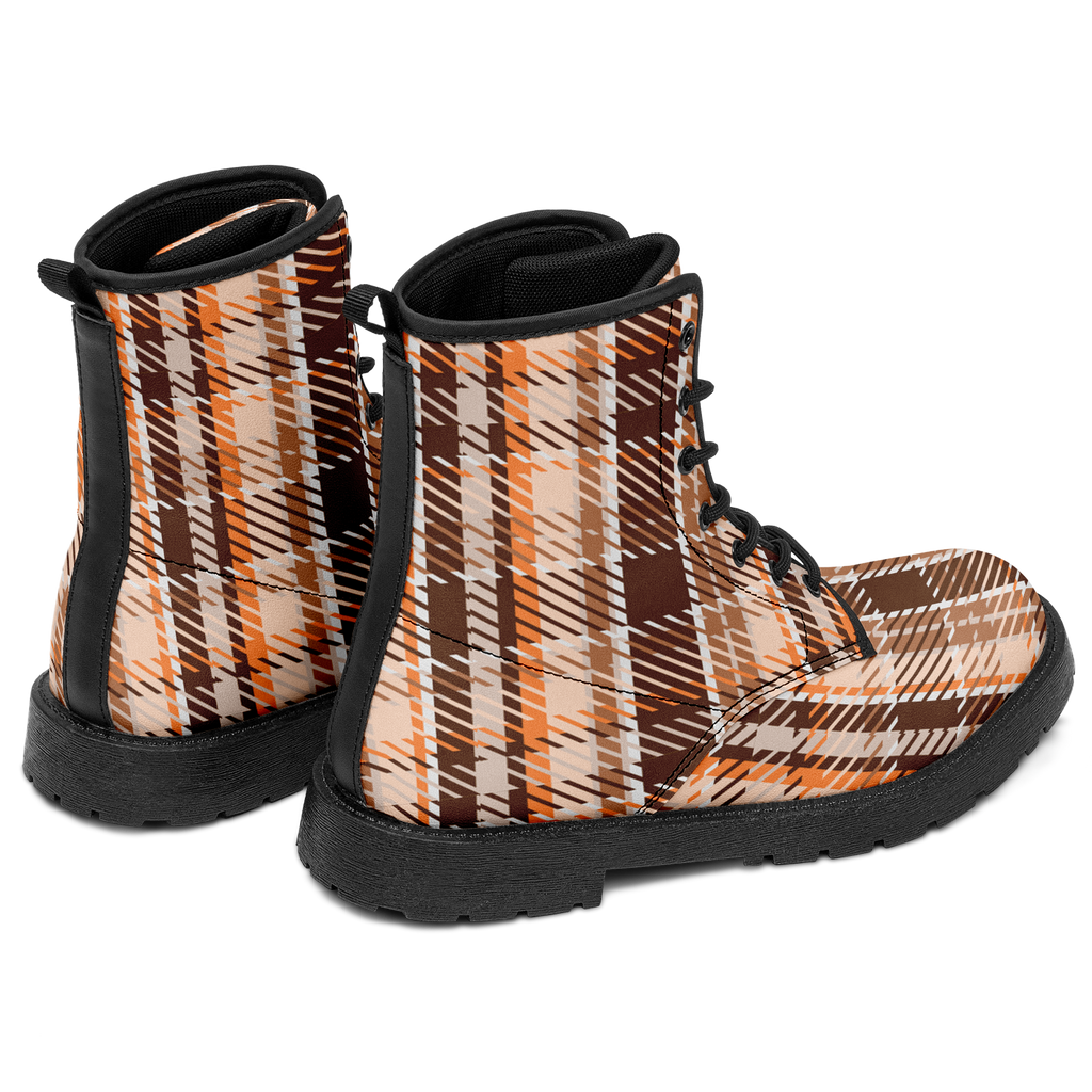 N | city strider boot | brown plaid