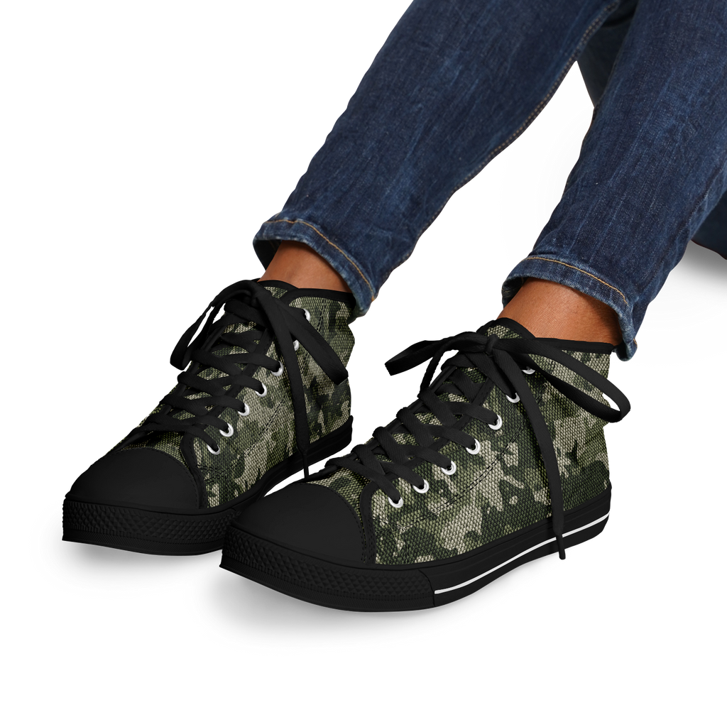 HIGH TOP | green camo | black sole