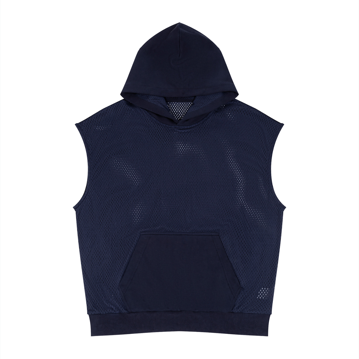 O | panel mesh sleeveless hoodie – Arcadia Apparel