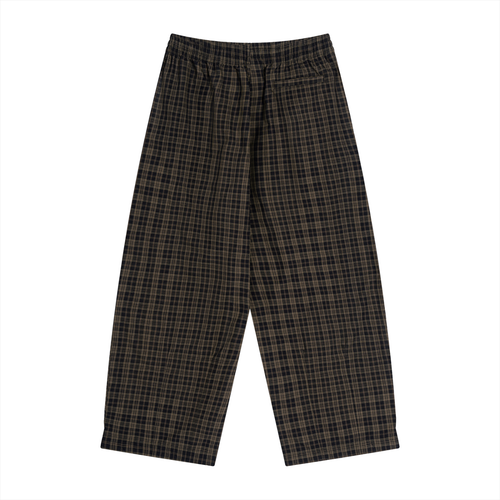 O | plaid wide leg pants