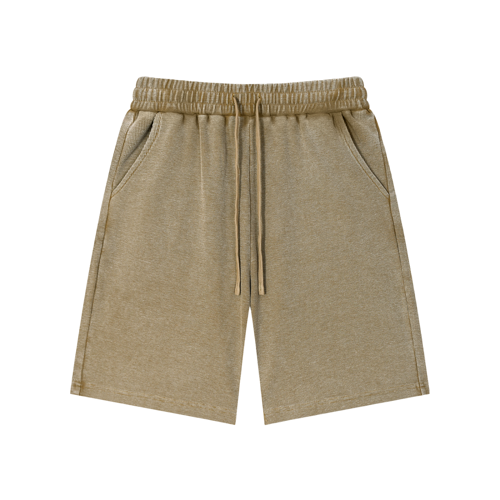 all,shorts,mineral wash,waffle knit,arcaprl,arcadia,arcadia apparel,neutral,lower,body
