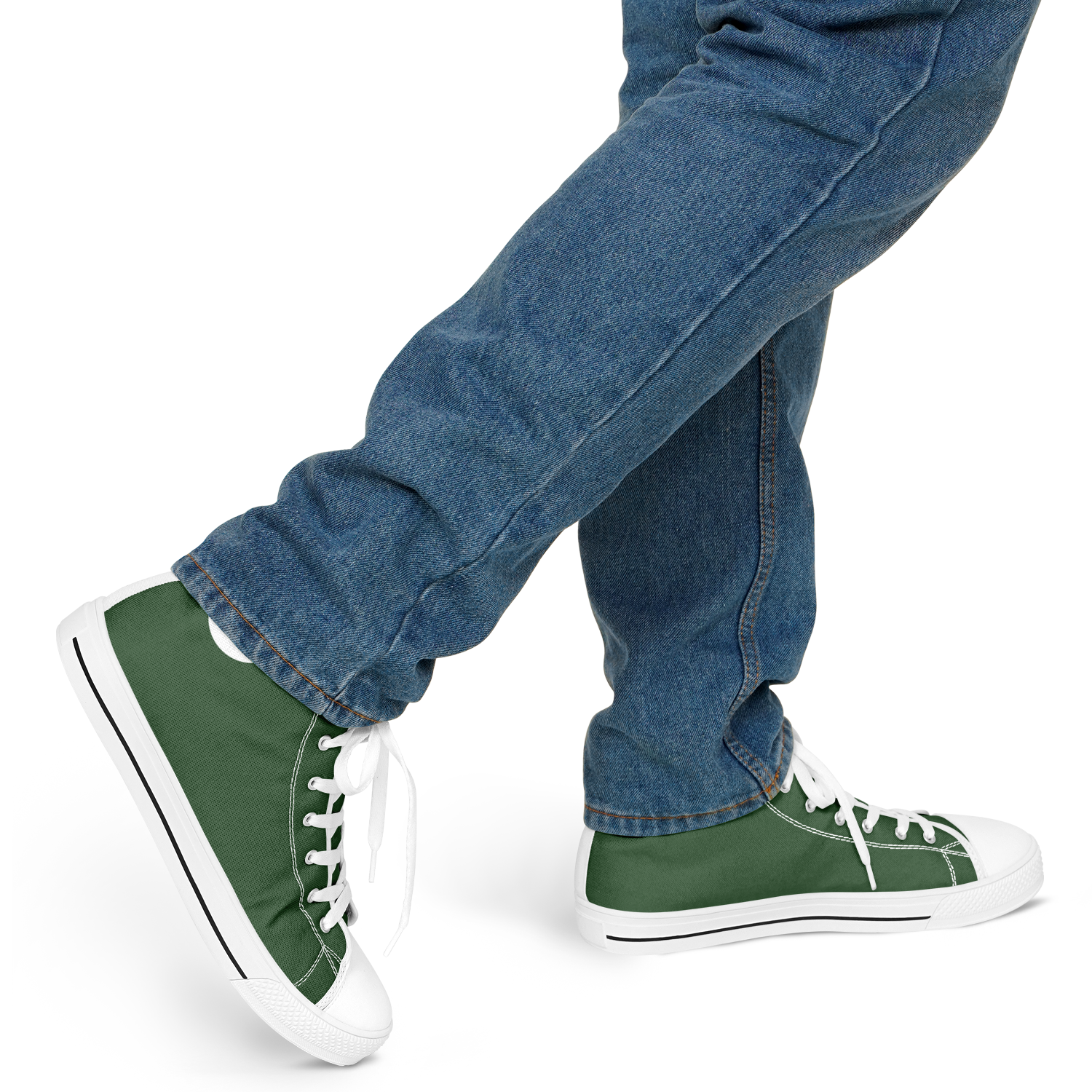 MEN'S PINNACLE HIGH TOP SNEAKERS | forest green
