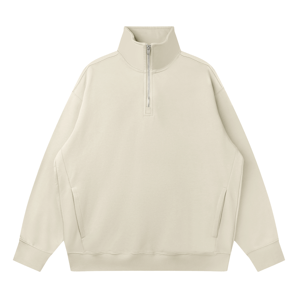 all,arcaprl,onesize,one,size,upperbody,upper,body,quarter,zip,drop,shoulder,sweatshirt