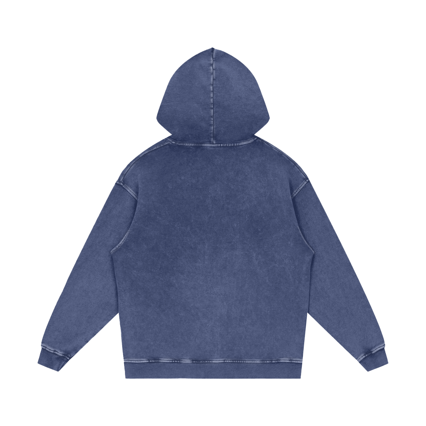 M | SNOW WASHED LOOSE COTTON HOODIE | with logo - Arcadia Apparel