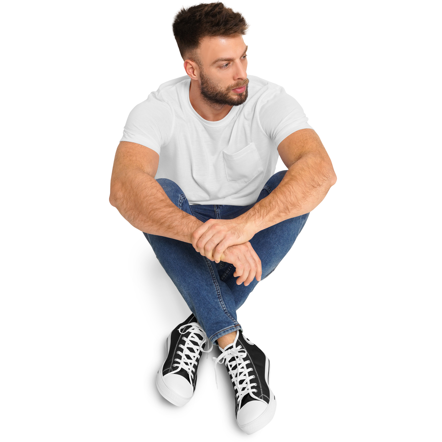 N | SNEAK | high top | black heart and stitches - Arcadia Apparel