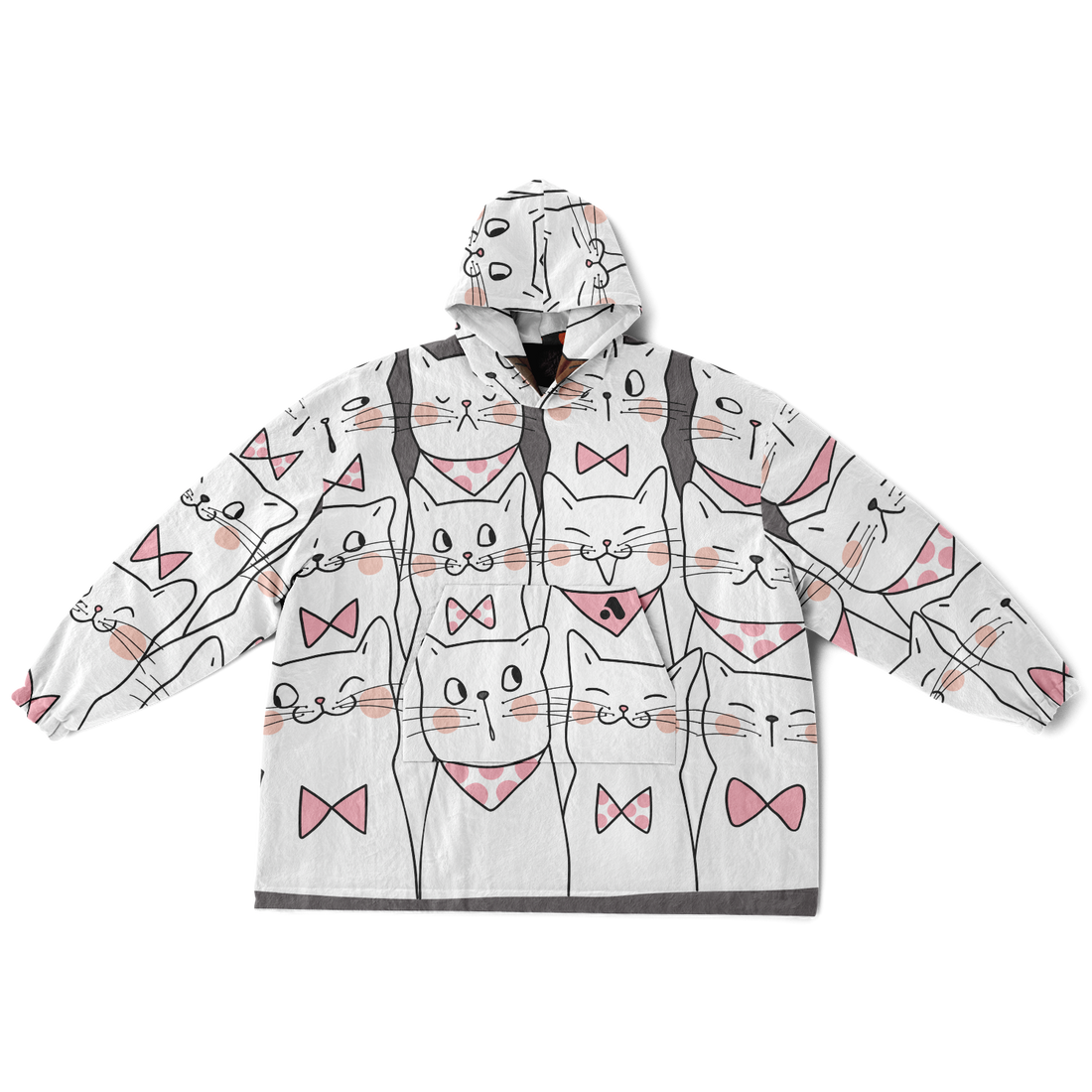 Kitten Collage Reversible Rest-Day Hoodie - Arcadia Apparel