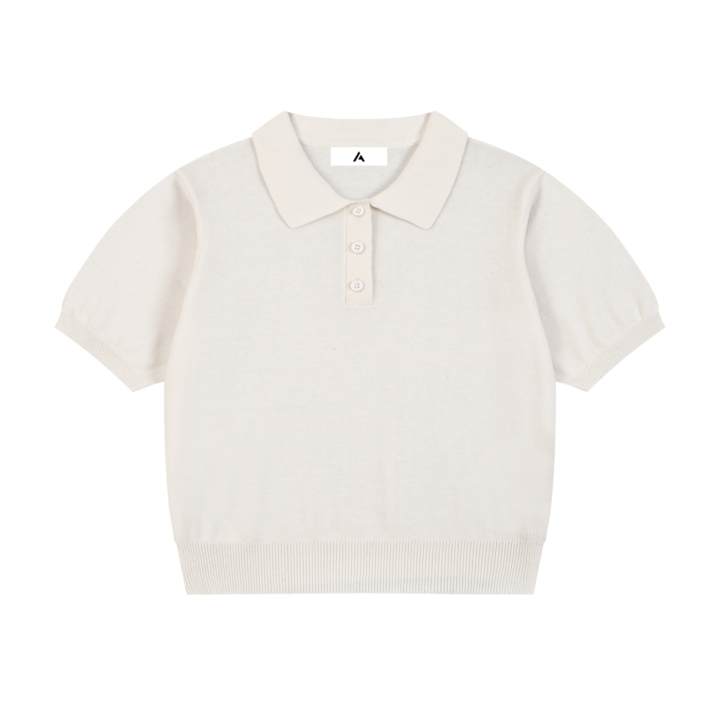 all,arcaprl,womens,women,womans,woman,knit,cotton,polo,shirt,upper,body,half,button,boxy