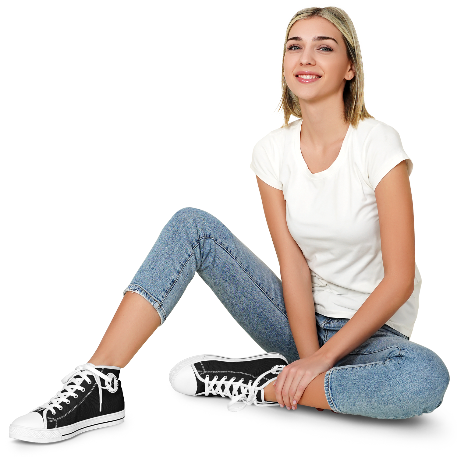 N | SNEAK | high top | black heart and stitches - Arcadia Apparel