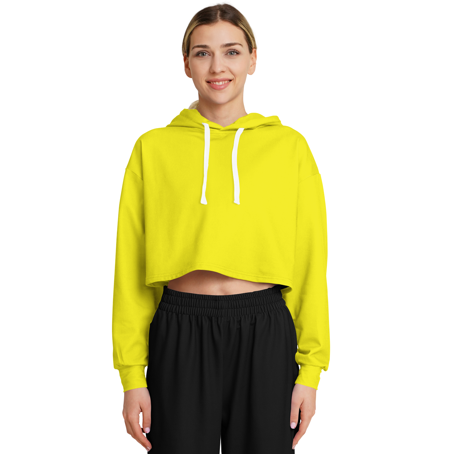 WOMEN'S SUMMIT CROPPED HOODIE | citrus